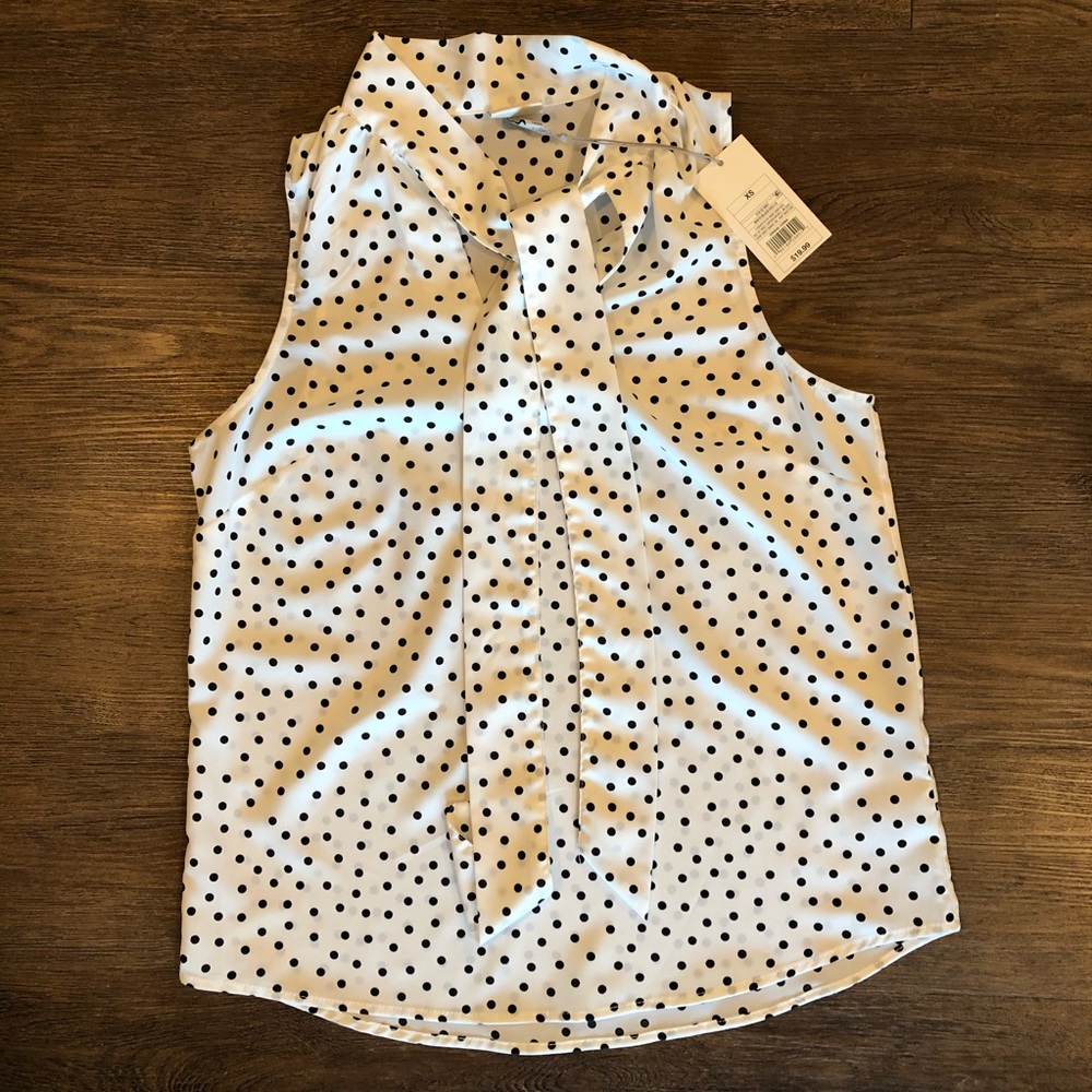 Black & White Tank Blouse